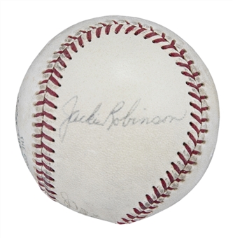 Jackie Robinson Single Signed OAL Cronin Baseball (PSA/DNA)